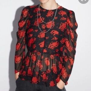 Zara Blouse. Size Medium